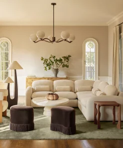 Alternative view of Nara Chandelier Elegant Ceiling Light for Dining Room, Living Room, or Entryway by