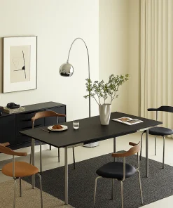 Alternative view of Seita Rectangular Dining Table - Modern Solid Wood Table with Clean Lines for 6-8 People